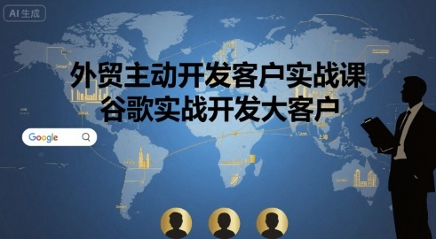 外贸主动开发客户实战课，谷歌实战开发大客户-聚星轻创-轻创终点站